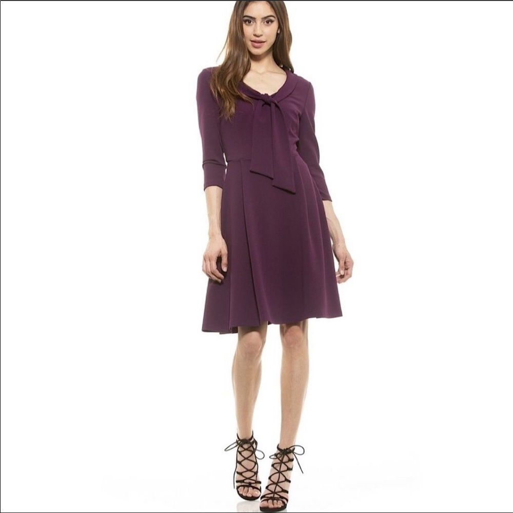 NEW Alexia Admor Purple Tie Dress